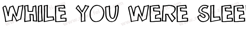 While You Were Sleeping字体转换